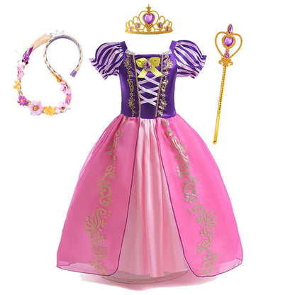 Vestido de princesa Rapunzel de Disney