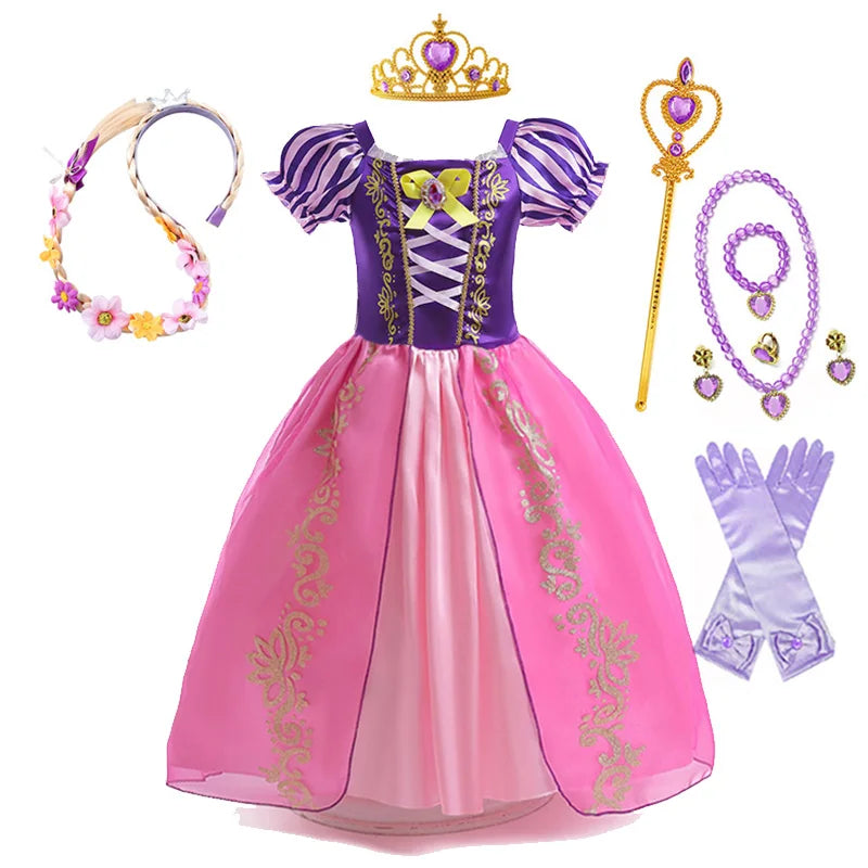 Vestido de princesa Rapunzel de Disney