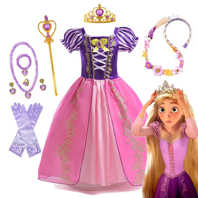 Vestido de princesa Rapunzel de Disney