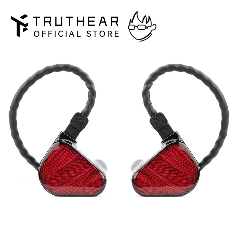 Auriculares internos con controladores dinámicos duales TRUTHEAR x Crinacle ZERO:RED con cable de 2 pines de 0,78"