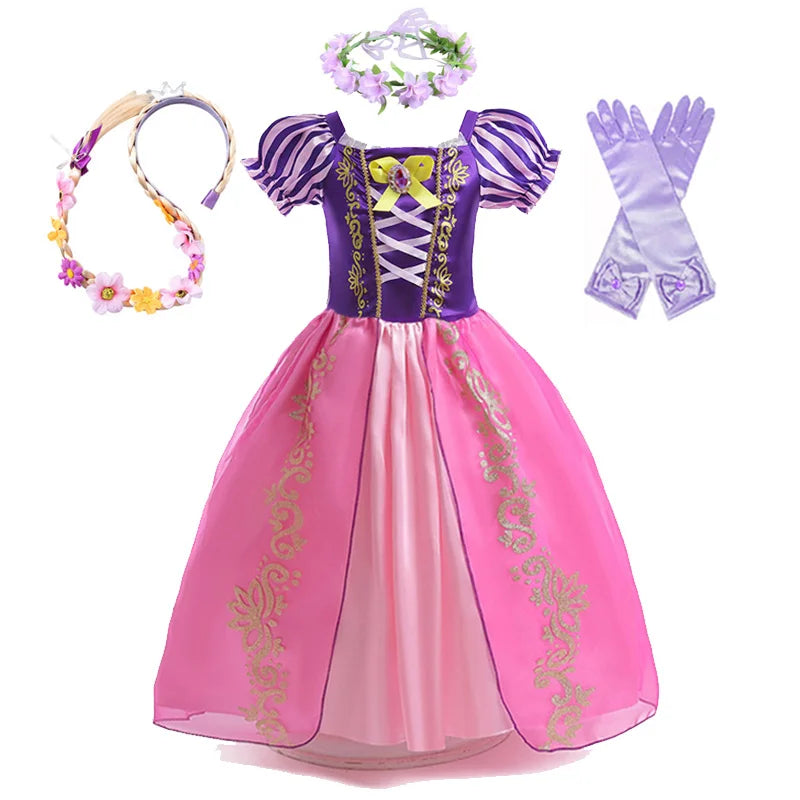 Vestido de princesa Rapunzel de Disney