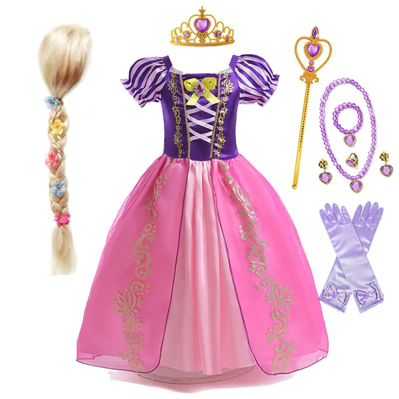 Vestido de princesa Rapunzel de Disney