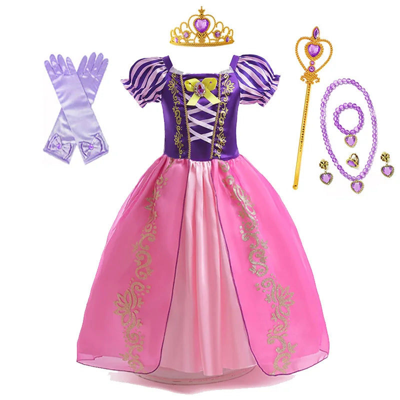 Vestido de princesa Rapunzel de Disney